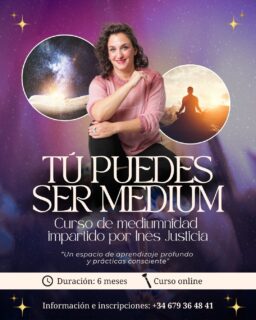 ✨ TÚ PUEDES SER MEDIUM ✨

Ya está abierto el plazo de inscripción para el nuevo curso de mediumnidad de Inés Justicia 💫 

Un viaje de 6 meses de formación online donde aprenderás a conectar, desarrollar tu sensibilidad y convertirte en medium, guiado paso a paso y desde un espacio seguro y consciente.

⚠️ Las plazas son LIMITADAS y se asignan por orden de inscripción.

Si sientes la llamada, no la ignores. Este puede ser el comienzo de algo que transformará tu vida para siempre.

💌 Reserva tu plaza antes de que se complete el grupo.

Es tu momento 🤍 #medium #mediumnidad #espiritualidad