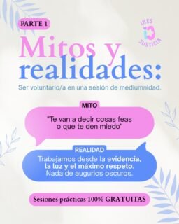 Abrimos la convocatoria de voluntarios/as para las prácticas de los alumnos de la Escuela, pero sabemos que a veces surgen dudas antes de dar el paso ✨

Hoy resolvemos uno de los temores más frecuentes:
🔹 El miedo al mensaje: En la escuela no se trabaja desde el susto ni el juicio, sino desde el amor, la evidencia y la confidencialidad.

💬 ¿Quieres apuntarte a la lista? Comenta la palabra VOLUNTARIO en esta publicación o entra en el enlace de la bio para rellenar tu formulario.

#Espiritualidad #Intuición #Medium #Autoconocimiento #DesarrolloPersonal