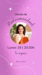 ¡Lunes de directo! 🔴✨

Comenzamos la semana de la mejor manera: conectando en vivo y compartiendo un rato juntos 💬🙌.

Voy a estar respondiendo en directo a todas las preguntas que me dejéis, compartiendo reflexiones y pasando un rato súper especial en comunidad ✨.

🗓 ¿Cuándo? Este lunes

⏰ ¿A qué hora? 20:30h

📍 ¿Dónde? ¡Por aquí en vivo!

#InesJusticia #Mediumnidad #EscuelaDeDones #Intuicion #Directo