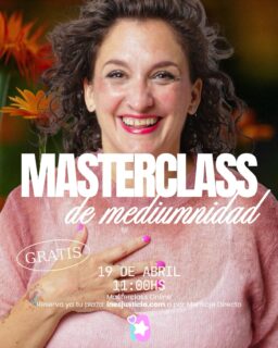 ✨ Masterclass GRATUITA de Mediumnidad ✨

La mediumnidad no es un don reservado para unos pocos. 
Es una capacidad natural, humana y accesible… solo necesitamos comprenderla, entrenarla y perderle el miedo.

Este mes de abril, el DOMINGO 19 DE ABRIL, te invito a una masterclass gratuita donde te acompañaré a descubrir la mediumnidad desde un enfoque seguro, amoroso y práctico 💫

En esta clase aprenderás:
✨ Cómo funciona realmente la mediumnidad 
✨ Técnicas sencillas para empezar a percibir con claridad 
✨ Cómo diferenciar intuición, mente y conexión auténtica 
✨ Prácticas para elevar tu sensibilidad sin miedo 
✨ Qué NO es la mediumnidad y los mitos que la rodean 
✨ Ejercicios en vivo para sentir la energía por ti mism@ 

Esta experiencia está diseñada para que vivas, desde la práctica, que la mediumnidad puede ser un camino de crecimiento, conexión y paz — no de temor ni confusión 🤍

📩 Inscríbete ya enviándome un mensaje directo o a través de mi página web.

Nos vemos dentro ✨

#mediumnidad #medium