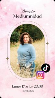 🔮 Este lunes 17 a las 20:30 h, acompáñame en un DIRECTO DE MEDIUMNIDAD, donde podrás tener la oportunidad de recibir un mensaje de ese ser querido que ya no está físicamente.

Quizás sea el momento de escuchar aquello que quedó por decir. ✨

📅 Lunes 17
⏰ 20:30 h
📲 Instagram y TikTok

💜 Inés Justicia

Guarda este directo y compártelo con esa persona que sientas que necesita estar. ✨

#InesJusticia #Mediumnidad #Medium #MensajesDelAlma #ConexionEntreAlmas