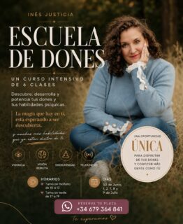 ✨ ¿Y si eso que sientes no es imaginación… sino un don esperando despertar? 👁️💫

Intuiciones que se cumplen. Sensaciones que no sabes explicar. Señales. Energía. Conexiones… ✨

Quizá no es casualidad. Quizá es momento de entenderlo 💜

🔮 ESCUELA DE DONES

Un intensivo de 6 clases para descubrir y potenciar habilidades como:

✨ Videncia🌍 Visión remota🕊️ Mediumnidad⚡ Telekinesis

📅 Inicio: 30 de junio🕘 Turno mañana y tarde

📩 Envía mensaje privado y te envío más información

Si esto resuena contigo… comenta DON ó escríbeme por privado 💌✨ PLAZAS LIMITADAS 

#escueladedones #espiritualidad #intuicion