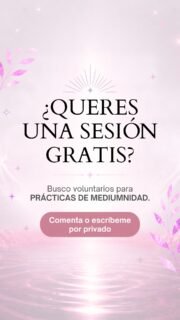 ¿Te gustaría recibir una sesión de mediumnidad totalmente GRATIS? 👁️✨

Mis alumnos están realizando sus prácticas y buscan voluntarios para ofrecer sesiones 100% gratuitas, sin trampas ni cartón.

Si sientes la llamada y quieres vivir esta experiencia:
Dale a "Me gusta" a este video ❤️
Escríbeme un mensaje privado (DM) con la palabra VOLUNTARIO 📩

¡Las plazas son limitadas!

#sesiongratis #voluntarios #oportunidad #crecimientopersonal #practicas