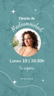 ¿Señales, presencias, intuiciones fuertes… y no sabes si es un don o tu imaginación? 🌌No te pasa solo a ti. Hoy lunes 19 a las 20:30 h abrimos un directo para hablar de mediumnidad con calma, sin miedos y con los pies en la tierra. Responderé en vivo a las preguntas que me dejéis 💬📅 Hoy, lunes 19
⏰ 20:30 h
📲 Instagram y TikTok#InesJusticia #Mediumnidad #MediumnidadEvidencial #MensajesDelAlma #ConexionEntreAlmas
