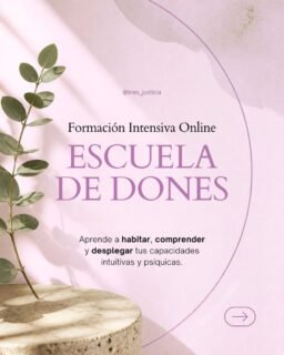 Despierta la sabiduría que habita en ti.¿Sientes una sensibilidad especial y no sabes cómo canalizarla? Tu intuición, videncia y mediumnidad no son casualidad: están esperando ser comprendidas y entrenadas. 🕊️En esta formación intensiva 100% online (6 clases) aprenderás a dominar tus capacidades psíquicas, visión remota y canalización en un entorno práctico y seguro.🗓️ Del 3 de noviembre al 8 de diciembre
🌆 Turno Tarde: Martes 16:30–18:30 h
🌅 Turno Mañana: Miércoles 10:00–12:00 h
💳 Inversión: 180 € (pago único con -10% dto.) o 2 cuotas de 100 €/mes.👇 Comenta la palabra DONES en esta publicación y te envío el temario completo por privado para que reserves tu plaza.#AlmaDeCanela #MediumnidadEvidencial #MitosYRealidades #MediumEvidencial #InesJusticia