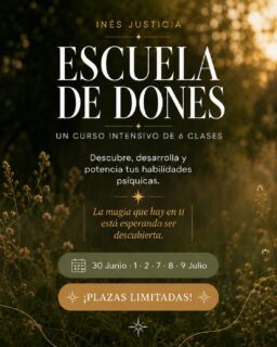 ✨ ¿Quieres formar parte de la Escuela de Dones?

💫 Hay personas que sienten más de lo que explican.
Que perciben señales, energías o intuiciones que parecen ir más allá de lo evidente.

Si alguna vez has sentido que hay algo dentro de ti esperando despertar, este curso es para ti.

🔮 Videncia
🌍 Visión Remota
💜 Mediumnidad
⚡ Telekinesis
✨ Desarrollo intuitivo y mucho más

📅 Empezamos el 30 de Junio ‼️PLAZAS LIMITADAS‼️
🕙 Turno de mañana: 10:00 a 12:00
🌙 Turno de tarde: 17:00 a 19:00

Una experiencia única para descubrir, desarrollar y potenciar tus habilidades psíquicas junto a personas que comparten tu mismo camino.

📩 Escribe la palabra DON y te enviaremos toda la información.

✨ PLAZAS LIMITADAS ✨ 

#escueladedones #medium #mediumnidad #espiritualidad #habilidadespsiquicas