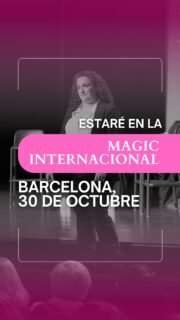 ¡Barcelona, allá vamos! 🔮✨El próximo 30 de octubre estaré un año más en el Magic Internacional y me hará una ilusión enorme veros a todos por allí.Tomad nota de las dos conferencias que impartiré:📍 13:10h — Auditorio Antonio Rivera (Sala Grande): Ponencia junto a mis queridos @bielginer_medium.vidente, @noeliasantamariaoficial y @sirialuna.medium.
📍 15:10h — Sala Conference (Sala de arriba): Demostración de Mediumnidad en Vivo.¡Tus seres queridos fallecidos ya están tomando asiento para conectar contigo! Nos vemos el 30 de octubre en Barcelona 💖#Mediumnidad #Medium #Espiritualidad #EventosEspirituales #MagicInternacional
