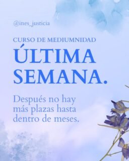 Queda justo una semana. Las plazas se están agotando y esta es tu última oportunidad antes de que empiece la formación.

6 meses, online por Zoom, con seguimiento durante todo el proceso. Puedes pagarlo mes a mes, en 3 cuotas o en pago único con descuento.

Si llevas tiempo considerándolo, no lo dejes para el último día. Escríbeme por privado ahora mismo.

#Mediumnidad #Medium #Espiritualidad #CursoDeMediumnidad #Videncia