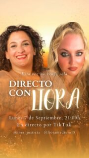 El próximo lunes repito directo en TikTok junto a Liora, otra médium, para seguir hablando de mediumnidad desde dos experiencias distintas.

📅 Lunes 7 de septiembre
⏰ 21:00h
📲 TikTok

Si viste el primer directo, sabes que hay mucho más de lo que dio tiempo a contar. Y si te lo perdiste, esta es tu oportunidad de unirte.

Guarda este post para no olvidarte de la fecha y compártelo con quien creas que le puede interesar 💜

#Mediumnidad #Medium #Espiritualidad #DirectoTikTok #ConexionEntreAlmas