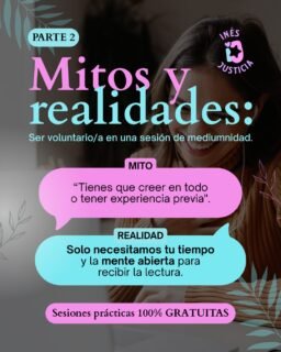 ¿Hace falta saber de espiritualidad o 'creer' en algo para ser voluntario/a? La respuesta es no.Mis alumnos solo necesitan personas reales para poner en práctica lo aprendido y ganar confianza.
⏱️ Sesiones online. 🤍 Experiencia cuidada, respetuosa y totalmente gratuita.💬 Comenta VOLUNTARIO para reservar tu plaza.#Espiritualidad #Intuición #Medium #Autoconocimiento #DesarrolloPersonal