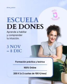 Aprende a desplegar tus dones intuitivos con acompañamiento guiado.

Horarios disponibles:
Martes 16:30–18:30 h · inicio 3 nov
Miércoles 10:00–12:00 h · inicio 4 nov

Inversión: 200 € (o 2 cuotas de 100 €/mes)

💬 Comenta DONES o entra en el sticker de enlace ("Reservar plaza") para unirte.

#Espiritualidad #Intuición #EscuelaDeDones #Autoconocimiento #DesarrolloPersonal