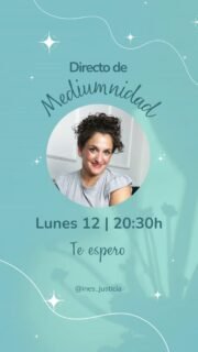 🔮 ¿Hay algo que te quedó por decirle a alguien que ya no está?Hoy lunes 12 a las 20:30 h abrimos un DIRECTO DE MEDIUMNIDAD para empezar la semana en calma y en conexión. Si es tu momento, puede que recibas un mensaje de ese ser querido. ✨📅 Hoy, lunes 12
⏰ 20:30 h
📲 Instagram y TikTokActiva el recordatorio y compártelo con esa persona que sientes que necesita estar. 💜#InesJusticia #Mediumnidad #MediumnidadEvidencial #MensajesDelAlma #ConexionEntreAlmas