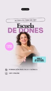 Aprende a habitar, comprender y desplegar tus habilidades psíquicas e intuitivas.¿Sientes que dentro de ti hay una sensibilidad especial que aún no has terminado de comprender? Tu intuición, videncia y mediumnidad están esperando ser entrenadas. 🕊️En este curso intensivo de 6 clases, nos sumergiremos en un viaje de práctica real y transformación donde trabajaremos:
🔹 Videncia y Visión Remota
🔹 Mediumnidad
🔹 Telekinesis y canalización
… ¡y muchas otras capacidades que ya residen en ti!🗓️ Fechas: Del 3 de noviembre al 8 de diciembre
🌅 Turno de Mañana: Miércoles de 10:00 h a 12:00 h (Inicio: 4 de nov)
🌆 Turno de Tarde: Martes de 16:30 h a 18:30 h (Inicio: 3 de nov)💳 Inversión:
• 180 € en pago único (10% dto. aplicado)
• O 2 cuotas de 100 €/mes (200 € total)Una oportunidad hermosa para compartir este proceso en un grupo de almas afines, ponerte a prueba y descubrir la magia real que habita en ti. 🤍👇 ¿Quieres ver el temario detallado?Comenta DONES en esta publicación o haz clic en el enlace de la bio para reservar tu plaza.#EscuelaDeDones #DesarrolloPersonal #Intuición #Mediumnidad #Videncia #VisionRemota #DespertaEspiritual #Espiritualidad #Canalizacion #Autoconocimiento #CrecimientoPersonal #PoderInterior